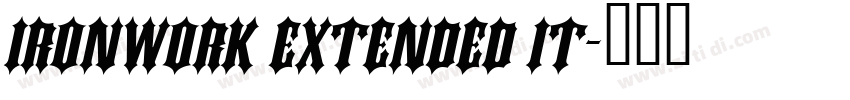 Ironwork Extended It字体转换